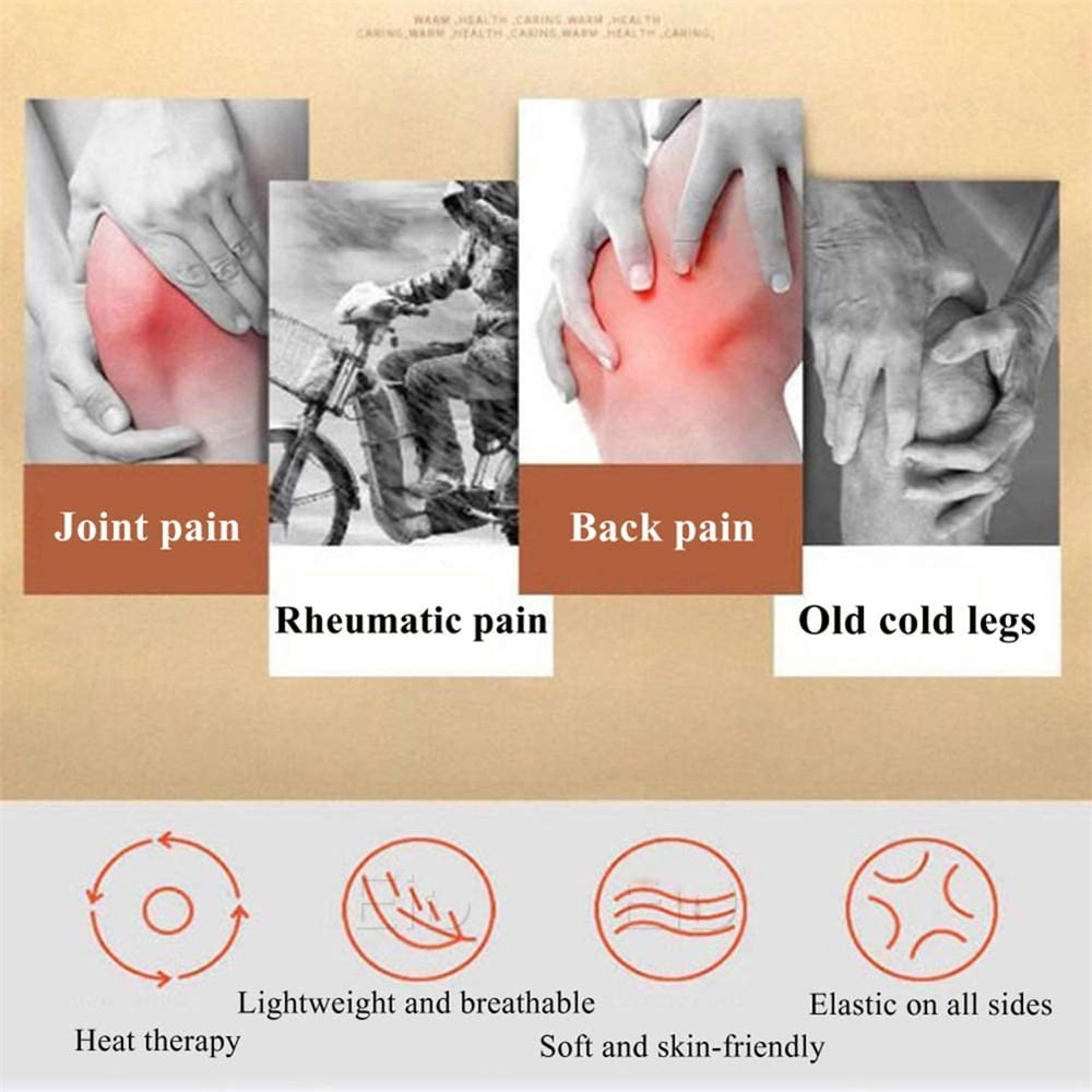 NOGIS 2 Pairs Self Heating Knee Brace for Women Men Stretchy Warm Cotton Sleeve Knee Support Hot Therapy Knee Pads for Knee Injury Arthritis Joint Pain Soreness Cramps Muscle pain Relief