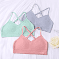 thumbnail image 2 of Livona Racerback Training Bra for Girls- 3 Pack Seamless Sports Bra, Padded Everyday Bra Bralette,Crop Cami Tank Top (6-14), 2 of 6