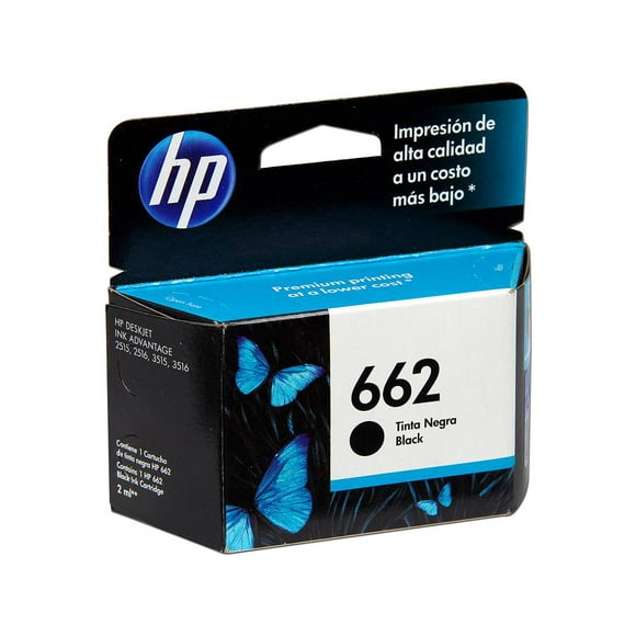 Cartucho de tinta HP 662 negra Original CZ103AL