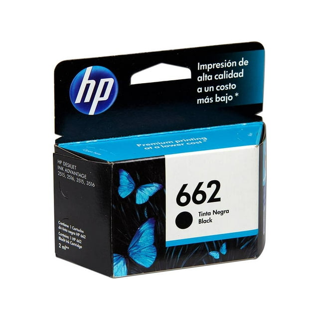 Cartucho de tinta HP 662 negra Original CZ103AL