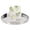 Stainless Steel, variant on Restaurantware-12-inch Round Stainless Steel Serving Tray: Perfect for Bars, Restaurants and Catered Events - Copper-Plated Party Tray for Cocktails and Snacks - 1-CT