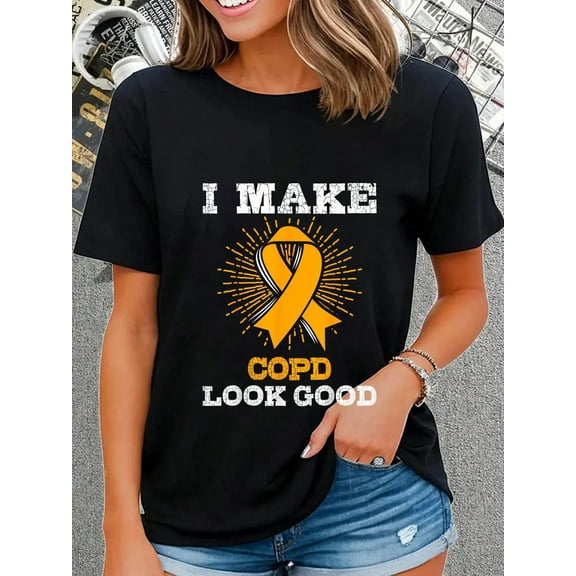 Lung Disease Awareness TShirt Gift For COPD Patients T-Shirt