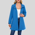 thumbnail image 2 of YDFCWXW Raincoat for Women, Long Rain Jacket Waterproof Coat Hooded Windbreaker Outdoor Active Sky Blue, XXL, 2 of 6