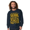 thumbnail image 5 of Shedding Sharing Glitter Dog Fur Puppy Sweatshirt for Men or Women Brisco Brands S, 5 of 6