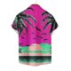 thumbnail image 5 of Mens Casual Manga Corta Botón Abajo Camisas Impresas Botón de Bolsillo Turndown Collar Blusa para Verano Al Aire Libre Casual Diario, 5 of 6