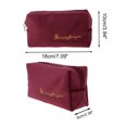 thumbnail image 2 of Ofertas Únicas 1 Pc Bolsa de Maquillaje Bordada 7.09"x2.36"x3.94" Roja, 2 of 6
