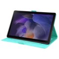 thumbnail image 3 of SaniMore Case for Samsung Galaxy Tab A8 10.5" 2022 SM-X200/X205, PU Leather Case with Embossed Butterfly Shockproof TPU Back Card/Pen Holder Anti-slip Stand Full Protective Fashion Wallet Case, Green, 3 of 10