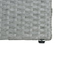 thumbnail image 3 of happimess Nino 47.24" Modern Minimalist Outdoor Faux Wicker Deck and Patio Storage Box, Gray, TRK1001A, 3 of 11