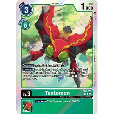 Digimon Chain of Liberation Rare Tentomon EX8-039