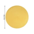Hanzidakd Dining Table Place Mats 6PCS Yellow Round Polypropylene Woven