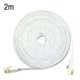 thumbnail image 1 of Cable de red tipo Cat7, oficina en casa, hotel, cable plano para Internet, cable Ethernet, tipo plano, blanco, 2 metros Advancent EL4498-09, 1 of 2