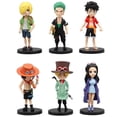 thumbnail image 1 of Figuras de acción de One Piece, Ronoa Zoro Monkey · D · Luffy ACE Anime, modelo de PVC, muñecas de colección, juguetes de regalo, 6 piezas por juego Fivean Figuras de anime, 1 of 2