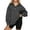 Dark Gray11, variant on Women'S Button-Down Sweatshirts, Brushed Fleece Loose Fit Pullover, Casual Long Sleeve V Neck Top, Stylish Comfort Apparel Wrm Grandpa Sweater Half Zip Pullover Hoodie (M, Dark Gray) ZMTing
