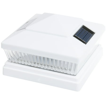 solar square outdoor white 6x6 5 led fence post cap light solar fence post lights 5x5 white