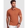 thumbnail image 6 of Cadmus Men's Polo Shirt Quick Dry Performance Short Sleeve Tactical Shirts Pique Jersey Golf Shirt,8688,Yellow,XL, 6 of 7