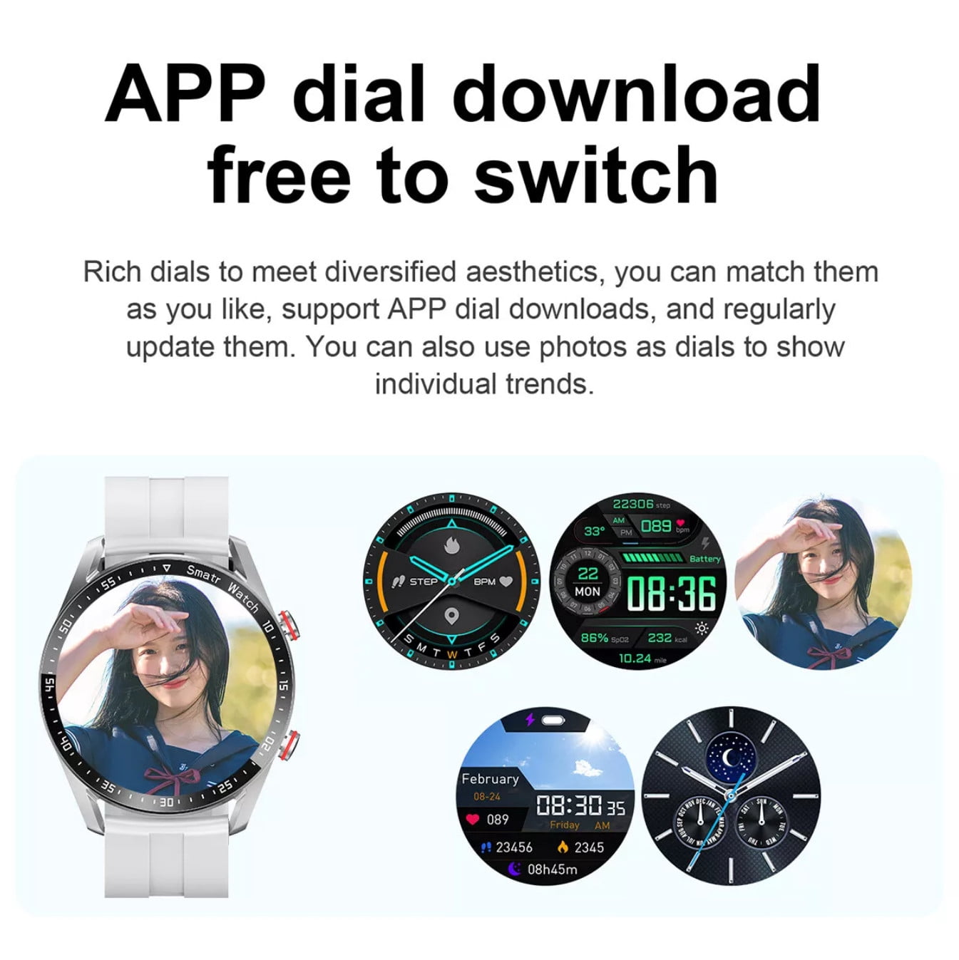 2026 Smart Watch For Men/Women's Waterproof Smartwatch Bluetooth For iPhone Samsung
