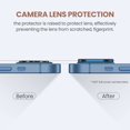 thumbnail image 4 of [2 Pack] FYBTO for Bling Camera Lens Protector Compatible with iPhone 13 & 13 Mini Glitter Diamond Crystal Metal Lens Protective Decoration Cover Accessories for 13/13 mini Blue+Blue, 4 of 6