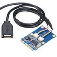 thumbnail image 2 of Adaptadora E a USB shamjiam USB 2.0 hembra 5 pines 2 puertos dobles adaptador de tarjeta portátil, 2 of 6