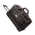 thumbnail image 4 of Bolsa de lona rodante en el equipaje Pesado de servicio pesado Oxford tela portátil de tranvía maleta para viajes de negocios durante la noche Marrón oscuro L, 4 of 10