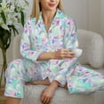 thumbnail image 6 of Haiem Sequins Pattern Women’s Long-sleeve Sleepwear,Sleepwear Set,2-piece Loungewear Set,Soft PJs Comfy Nightwear with Pockets-Medium, 6 of 7