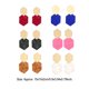 thumbnail image 5 of Guardurnaity Pendientes de araña de acrílico, pendientes geométricos de oreja, joyería exagerada multicolor, pendientes para mujer, decoración Ropa, zapatos y accesorios Miscelánea Rojo, 5 of 6