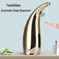 thumbnail image 3 of Soap Dispenser Automatic, Touchless Liquid Soap Dispenser, with Infrared Motion Sensor, Gold, 300ml/11oz-Good quality, 3 of 4