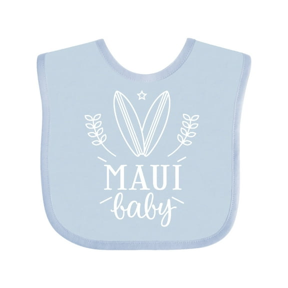 Inktastic Maui Hawaii Baby Surfing Boys or Girls Baby Bib