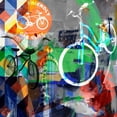 thumbnail image 3 of Jasper, Sisa 12x12 Black Modern Framed Museum Art Print Titled - Lakewood Bikes - Dallas, 3 of 5