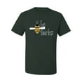 thumbnail image 2 of Wild Bobby, Be Fearless Buzzing Bee Pop Culture Men's Graphic T-Shirt, Forest Green, Small, 2 of 3