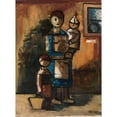thumbnail image 3 of Wacław Wąsowicz 14x18 Black Modern Framed Museum Art Print Titled - Mother with Children (1933), 3 of 5