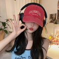 thumbnail image 4 of Women Baseball Hats Korean Style Retro Embroidered Letters, 4 of 5