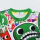thumbnail image 3 of Pijama de jardín de Banban para niños, ropa de dormir de manga corta con estampado de dibujos animados, de Navidad, 3 of 4