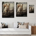 thumbnail image 4 of Designart "Taupe Chestnut Creature Chipmunk" Animals Print on Natural Pine Wood, 4 of 5