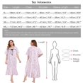 thumbnail image 4 of Women Nightgowns, Plus Size Short Sleeve Night Gowns Ladies Summer House Dress Flower Print Sleepwear, 4 of 4
