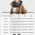 thumbnail image 3 of Ecqkame Children's Winter Trench Coat Solid Color Breasted Pockets Mid Length Overcoat Long Sleeve Windbreaker Outerwear for 4-15 Years Green 170, 3 of 6