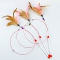 thumbnail image 3 of Feather Cat Teaser Wand with Steel Wire, Replaceab, 3 of 6