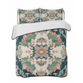 thumbnail image 2 of Quilts Twin XL Size, Teal Green Boho Floral Soft Comforter Bedding Set for Bed, Southwestern Ethnic Flowers Retro Lightweight Quilted Bedspread with Pillow Cover(2 Pieces) for All Season, 68x98 Inch, 2 of 6