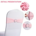 thumbnail image 3 of 20 piezas bandas para sillas, lazos, funda elástica para silla con hebilla deslizante para decoración de banquete de recepción de fiesta de boda, 3 of 6