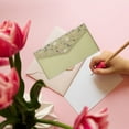 thumbnail image 4 of COOPHYA 1 Set Lined Letter Paper and Envelopes with Vintage Floral Design for Wedding Invitations, 4 of 6