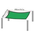 thumbnail image 3 of Blueek Outdoor Sun Shade Sail, UV Blocking Canopy for Pool, Patio & Garden, Breathable HDPE Fabric with Stainless Steel Grommets, 95% Sun Protection​(Green,6.5x6.5ft), 3 of 7