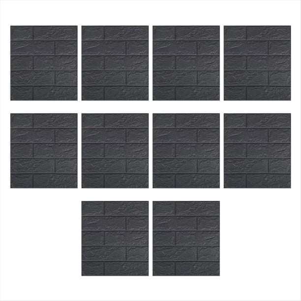 2.3D Pegatinas de Pared Tridimensionales Papel Tapiz Autoadhesivo Pegatinas Decorativas Anticolisión 10 Piezas