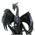 thumbnail image 6 of Large 22" H Quicksilver Cave Stone Behemoth Dragon Perching On Rocks Statue, 6 of 9