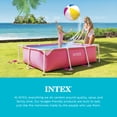 thumbnail image 6 of INTEX 8.5ft x 5.3ft Rectangular Outdoor Backyard Swimming Pool Debris Cover, Pink, 6 of 6