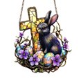 thumbnail image 2 of Easter Rabbit Acrylic Window Pendant Window Hangings Bedroom Window Background Wall Decoration Accessories,Easter Gifts, 2 of 6