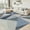 Blue, variant on Washable Modern Area Rug - Geometric Style 5x7 Rugs for Living Room, Bedroom, Machine Washable Rug Soft Non Slip Non Shedding Area Rug - Grey, 5'x7'