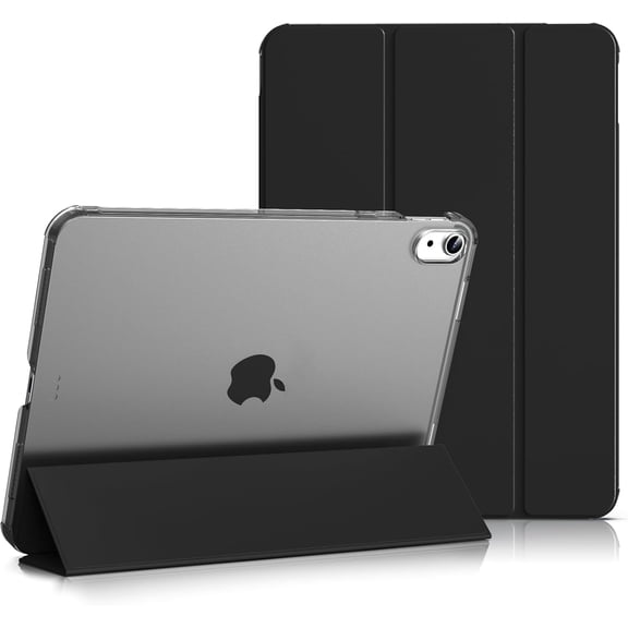 Case for iPad (A16) 11th Generation 11 Inch 2025, iPad 10th Generation 10.9 inch 2022, Slim Stand Folio Protective Cover with Hard PC Translucent Back Shell, Purple