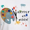 thumbnail image 3 of CafePress - Artist At Work Fitted T Shirt - Fitted T-Shirt, Vintage Fit Soft Cotton Tee, 3 of 4
