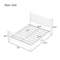 thumbnail image 7 of Queen Size Platform Bed with Gourd Shaped Headboard,Wood Bed Frame With Footboard, Strong Wood Slats Support, No Box Spring Needed, Easy Assembly, Noise Free, Black, 7 of 7