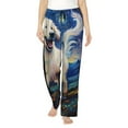 thumbnail image 2 of Lsque Vintage Starry Sky Puppy Print Women's Pajama Pants, Lounge Pant - Comfortable Home Wear,Elastic Waistband, Stylish Design-XX-Large, 2 of 9
