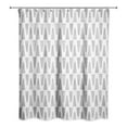 thumbnail image 2 of Creative Products Gray Geometric Triangles 71x74 Shower Curtain, 2 of 2